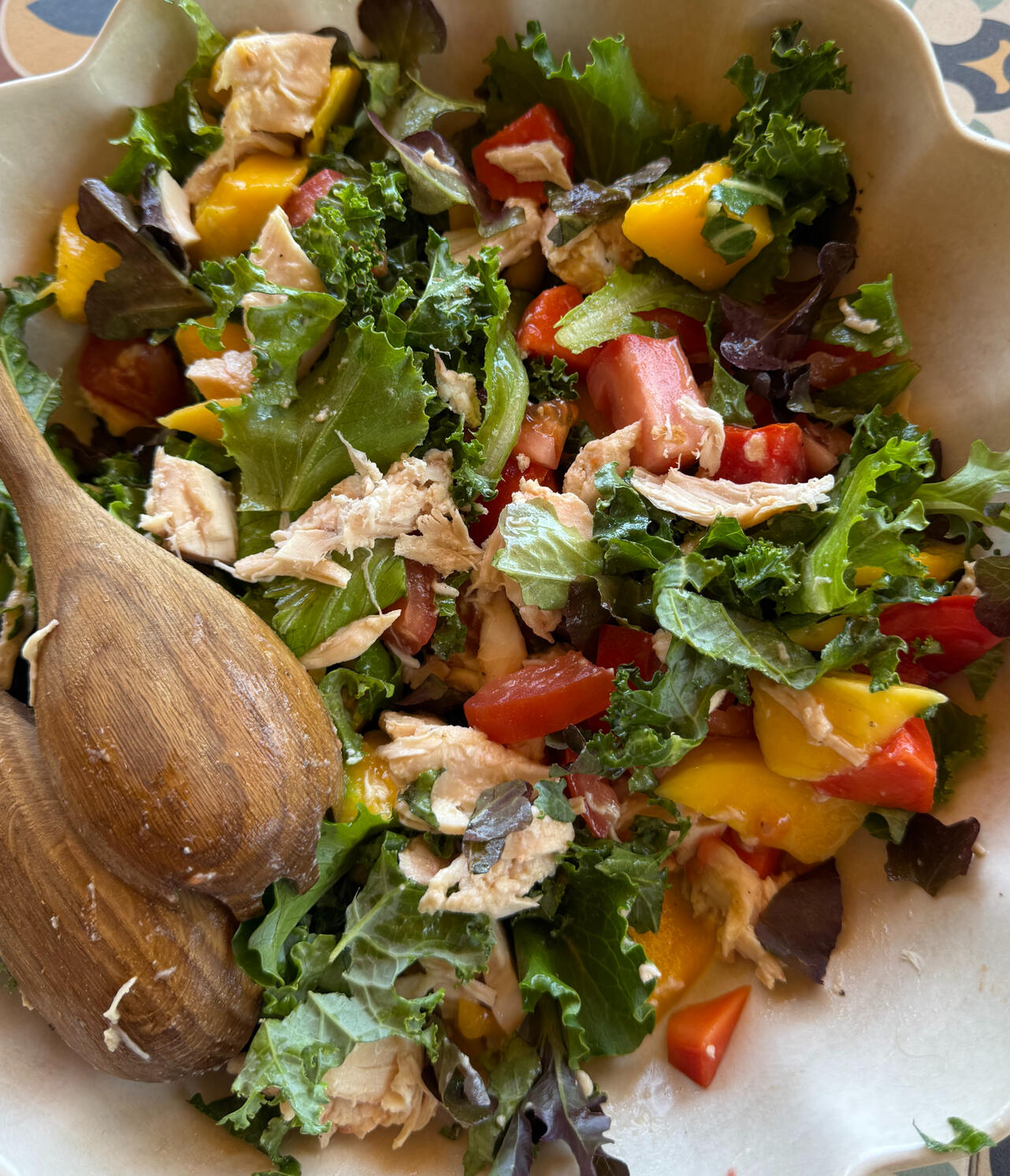 Tuna Sallad with mango