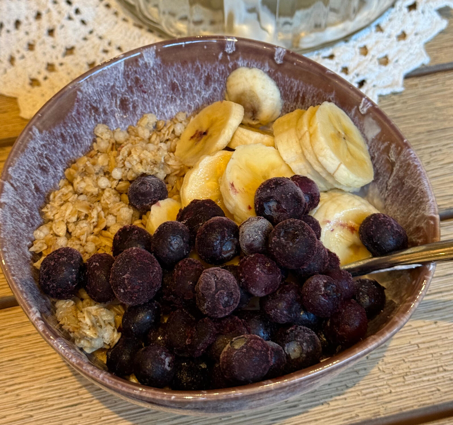 Granola Bowl with berries and fruit